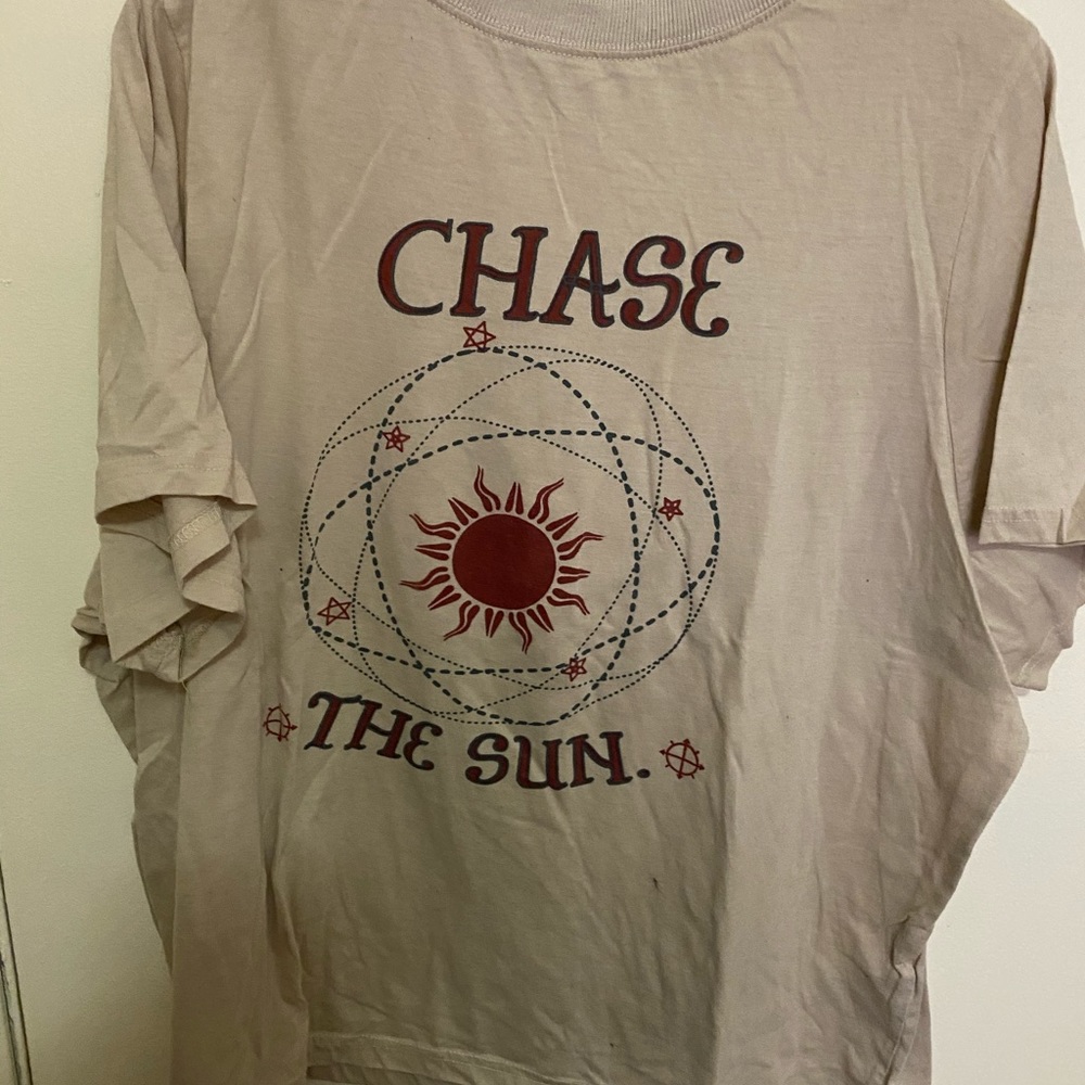 Daisy street curve t shirt sun moon